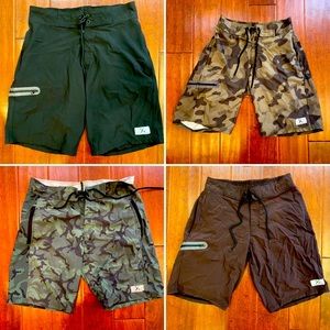 Lot of 4 Barbell Cartel crossfit workout shorts S